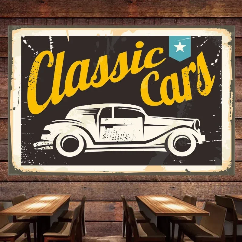 Classic Car Vintage Poster Fla – Auto Repair Shop For Sale recenzja i cena